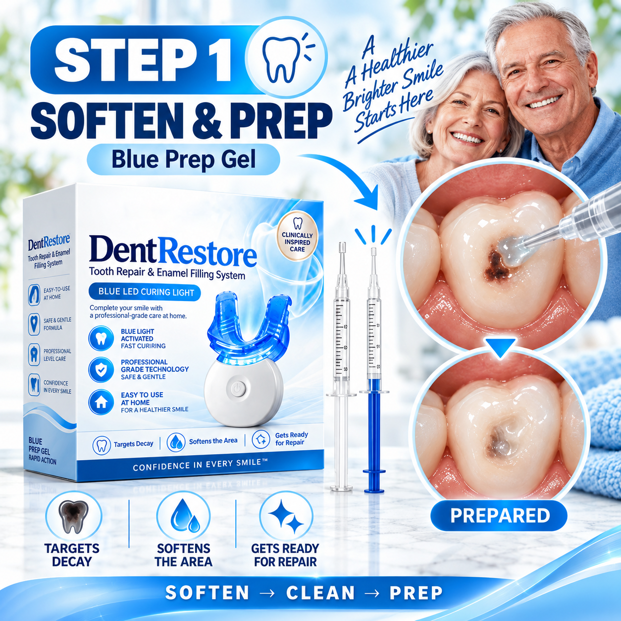 DentRestore blue caries-removal prep gel