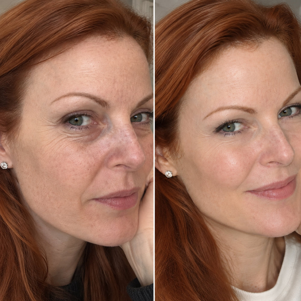 Claire before and after