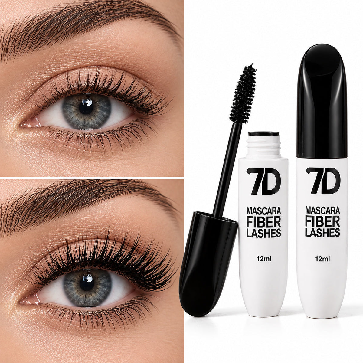 7D Silk Fiber Black Lengthening Mascara - Adult Beauty Makeup✨