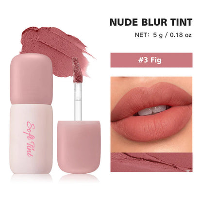 Soft Matte Nude Blur Lip Tint for Lips and Cheeks