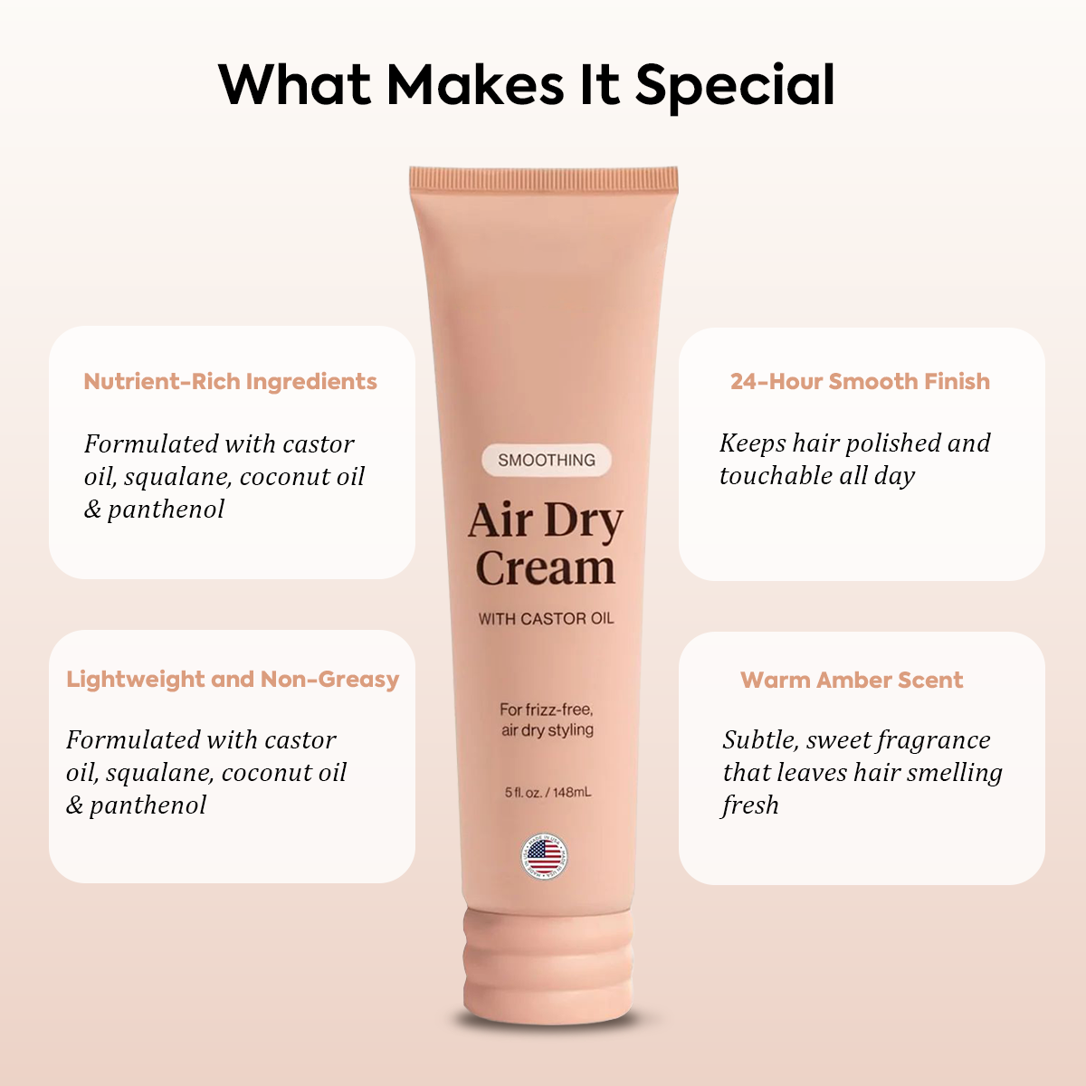 Heat-Free Glow: The Ultimate Smoothing Air Dry Cream