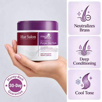 Purple Hair Mask — Neutralize Brass, Keep Your Blonde Cool