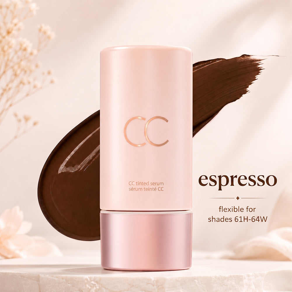 CC color-correcting tinted serum+SPF 30 mineral setting powder