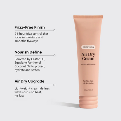 Heat-Free Glow: The Ultimate Smoothing Air Dry Cream