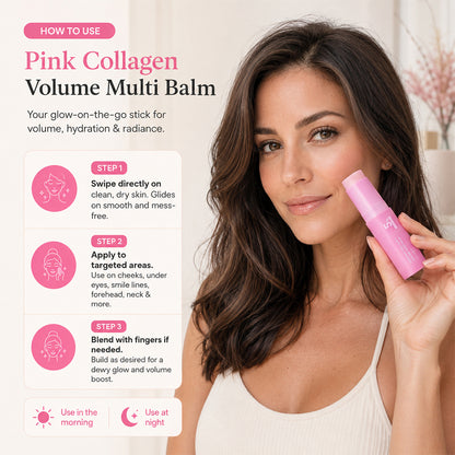 Pink Collagen Volume Multi Balm for Soft, Smooth Lips