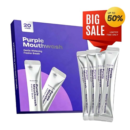Purple Mouthwash - Sachets 20 Pack