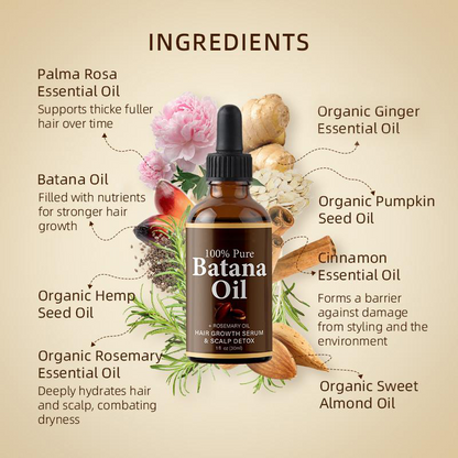 Pure Batana Hair Oil with Rosemary