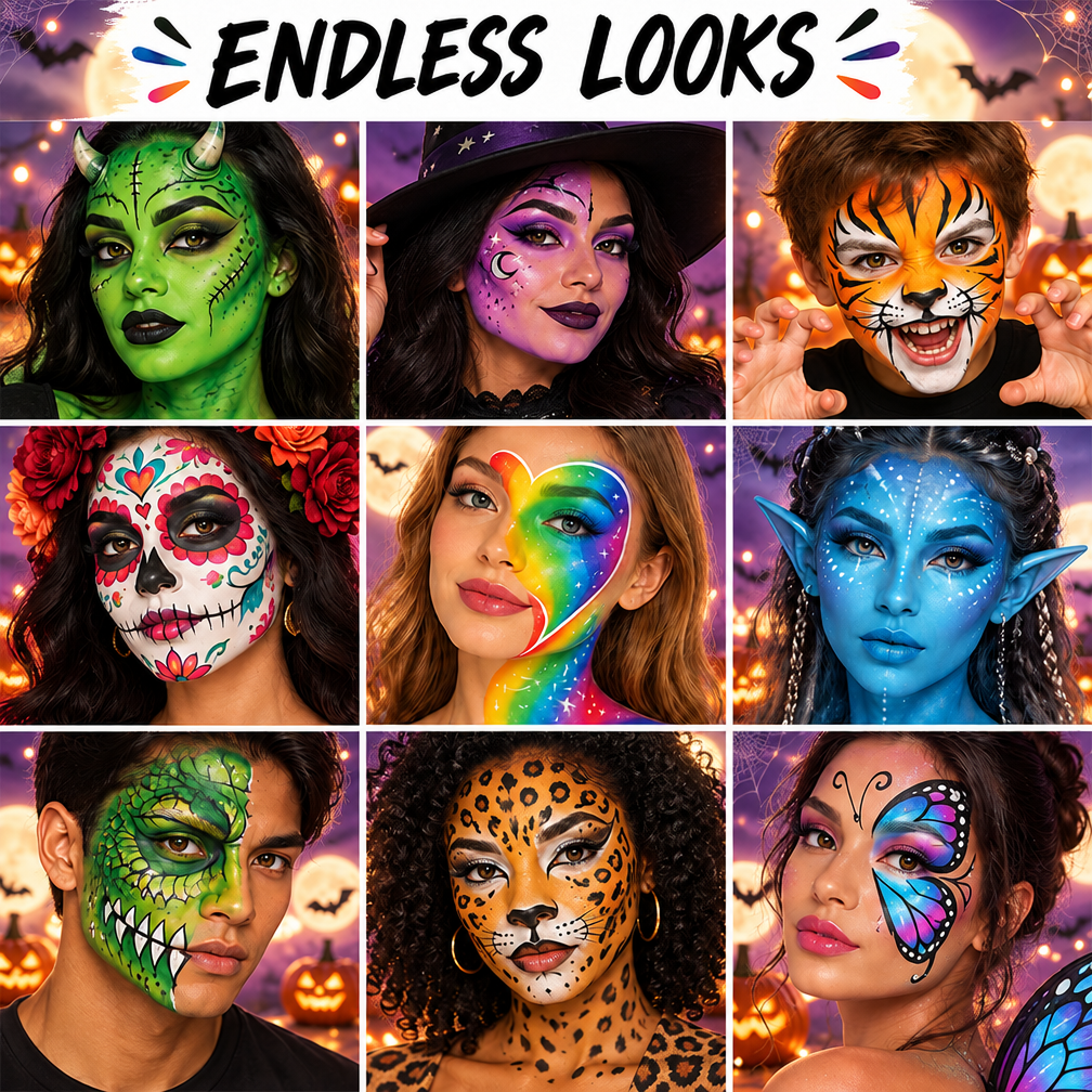 🎃Halloween Early Sale🎨 20-Color Face & Body Oil Paint Palette