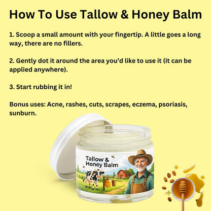 Tallow & Honey Balm - 2 oz