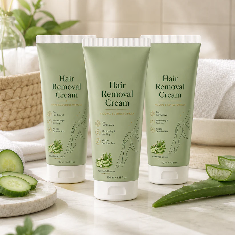 Natural Gentle Hair Removal Cream | For Women & Men, Sensitive Skin