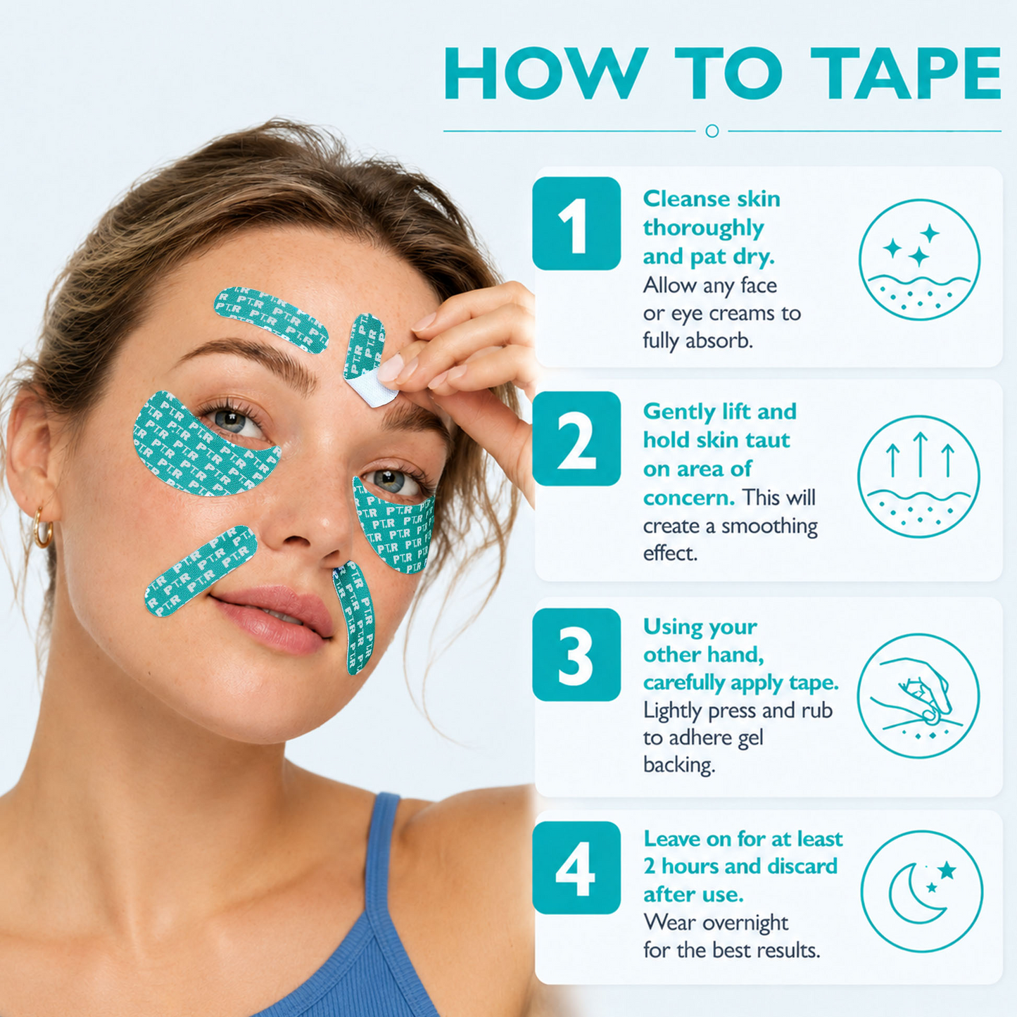 Peptide Infused Face & Eye Tape