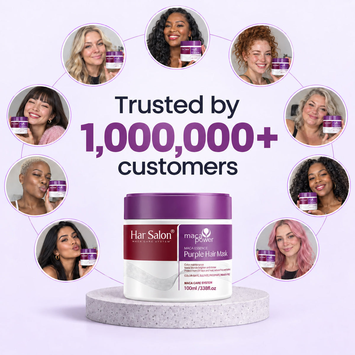 Purple Hair Mask — Neutralize Brass, Keep Your Blonde Cool