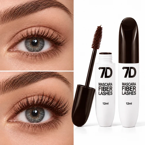 7D Silk Fiber Black Lengthening Mascara - Adult Beauty Makeup