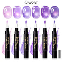 6 Colors Cat Eye One-Step Gel Pens -F