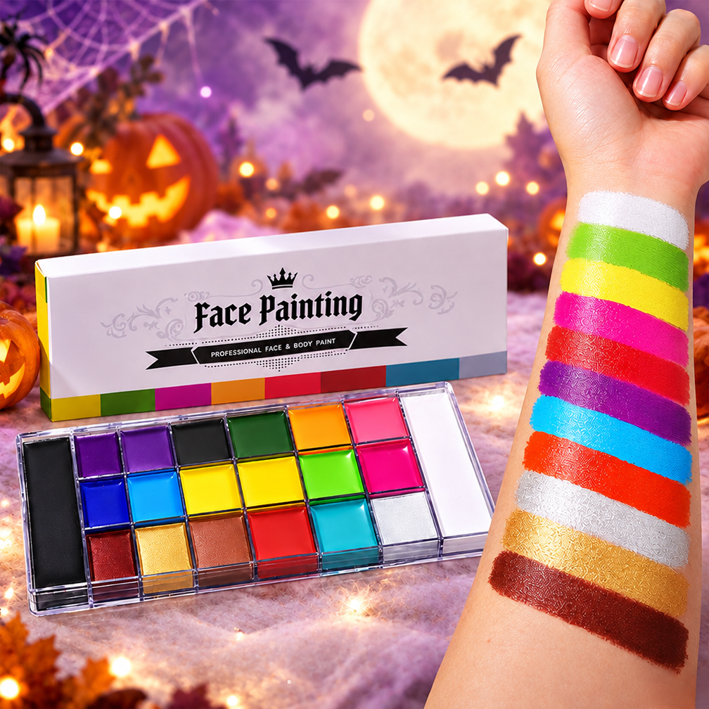 🎃Halloween Early Sale🎨 20-Color Face & Body Oil Paint Palette