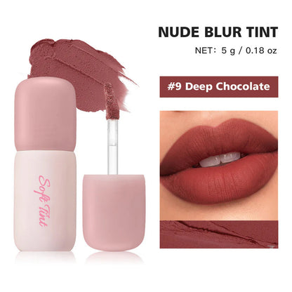 Soft Matte Nude Blur Lip Tint for Lips and Cheeks