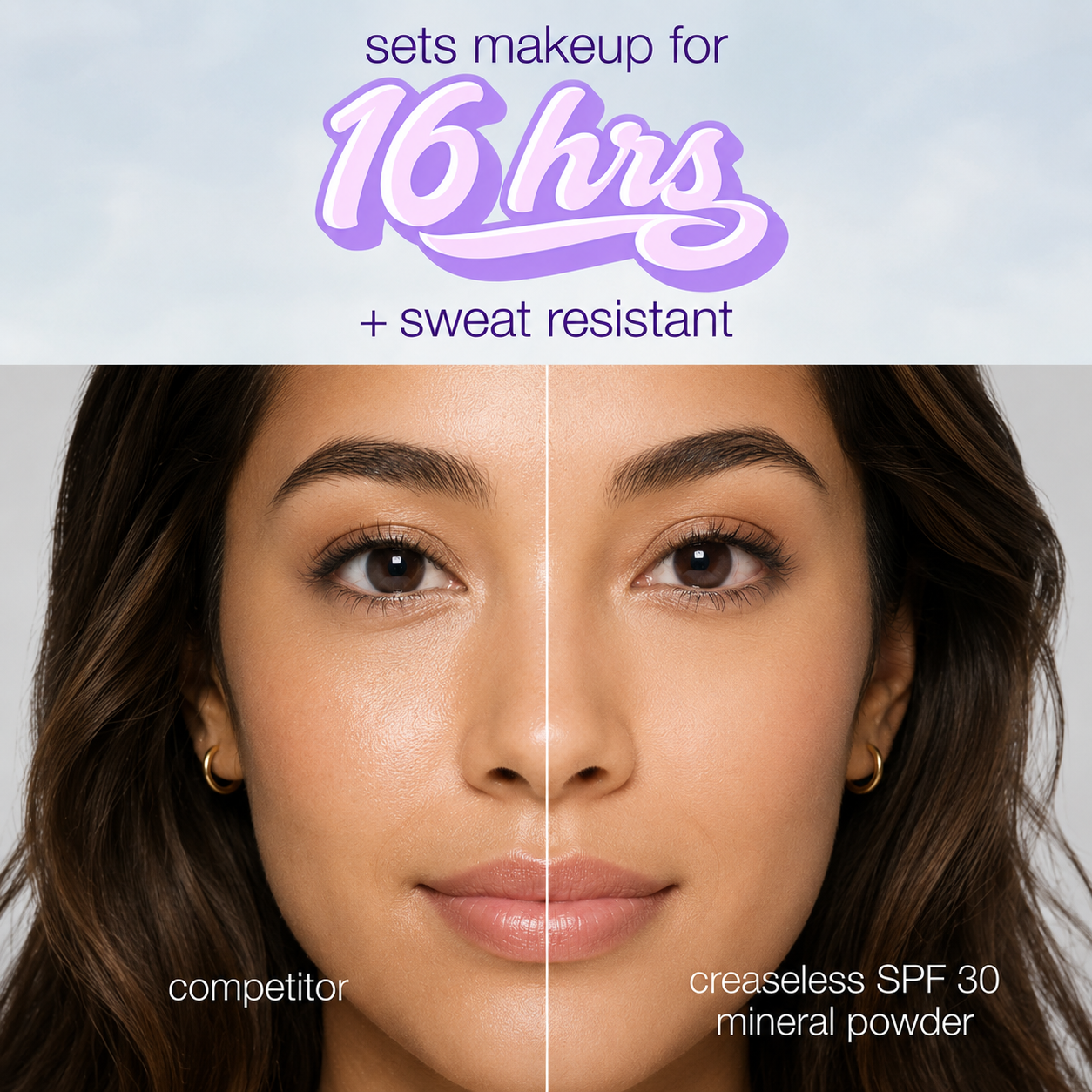 CC color-correcting tinted serum+SPF 30 mineral setting powder