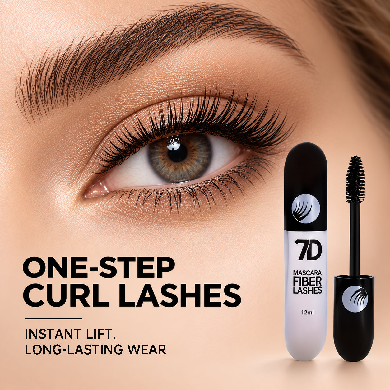 7D Silk Fiber Black Lengthening Mascara - Adult Beauty Makeup✨