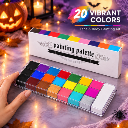 🎃Halloween Early Sale🎨 20-Color Face & Body Oil Paint Palette