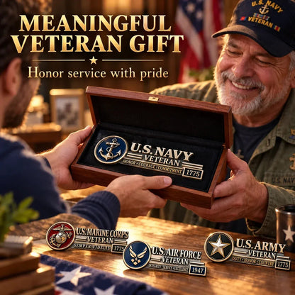 🇺🇸🎖️ Veteran Honor 3D Metal Car Emblem – A Tribute to Service & Pride