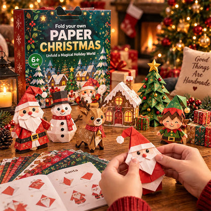 Christmas Paper Craft Kit – Fold & Create Your Own Holiday Decorations