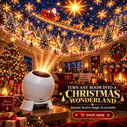 🎅 Turn Any Room Into a Christmas Wonderland – Holiday Projection Night Light