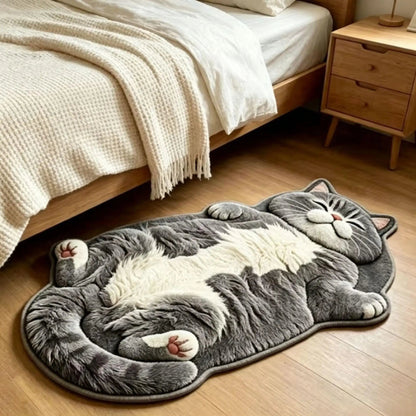 Chubby Tabby Cat Shaped Rug 🐱🤎