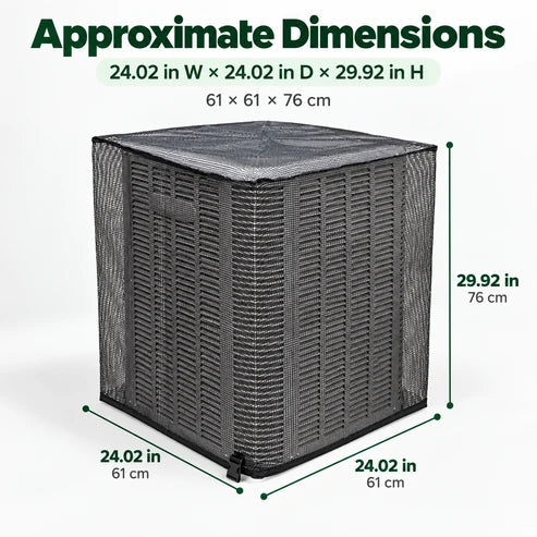 ❄️ Heavy-Duty Mesh AC Cover – All-Season Outdoor Protection